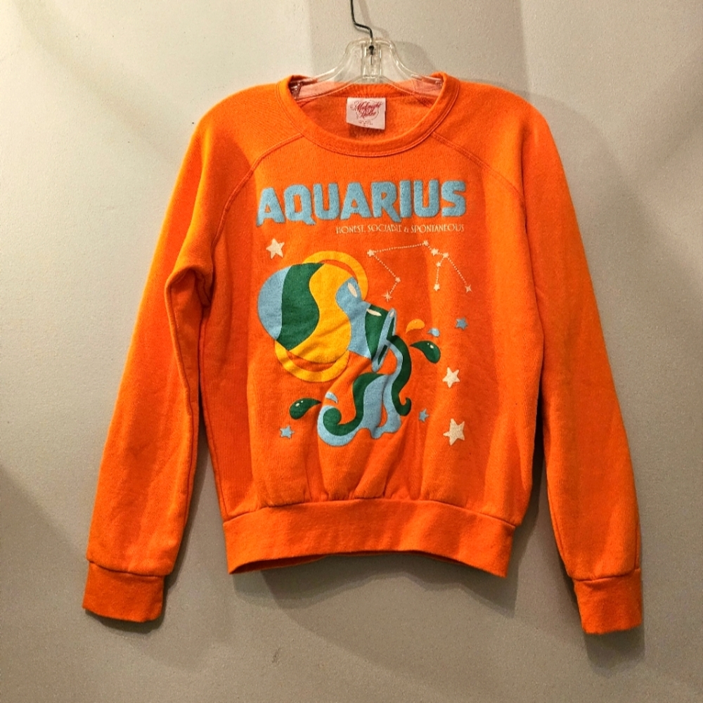 Midnight Rider Aquarius Graphic Crewneck Sweater | Size Small